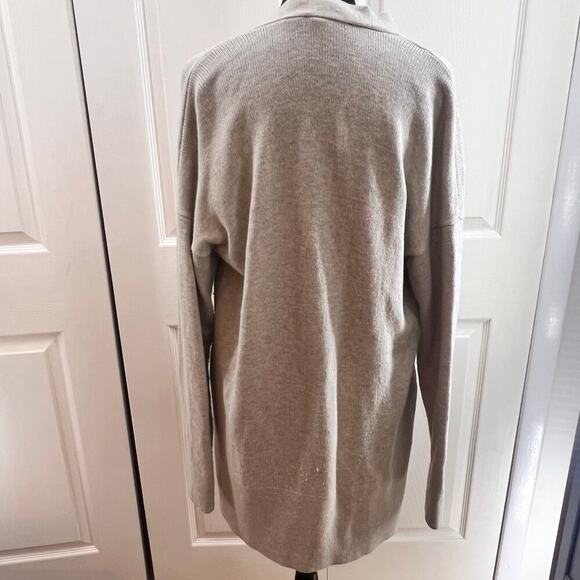 Ann Taylor Size Medium Beige‎ Long Sleeve Cardigan Cotton Mix - Picture 2 of 7